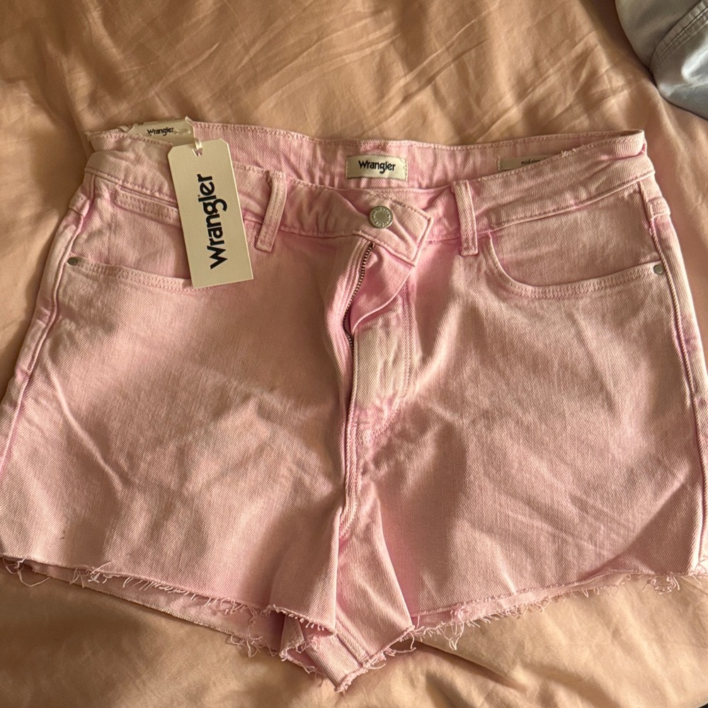 Wrangler Women's Soft Pink Denim Shorts